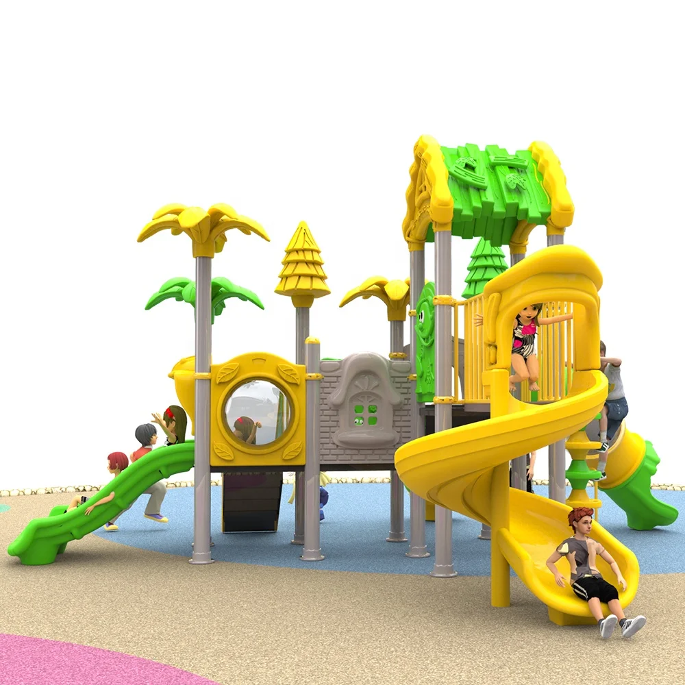 China manufacture Sale LLDPE plastic outdoor fun slide playground equipment for kids