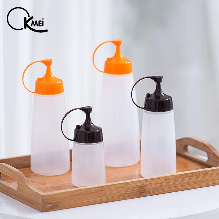 Hot Sale Food Grade Multipurpose Plastic PE Squeeze Ketchup Soy Sauce Bottle