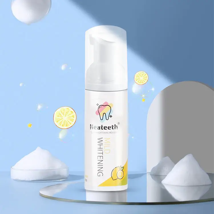 Glory Smile/Private Label Vegan & Fluoride-Free Coconut Shell Activated Charcoal Teeth Whitening Foam Custom Logo