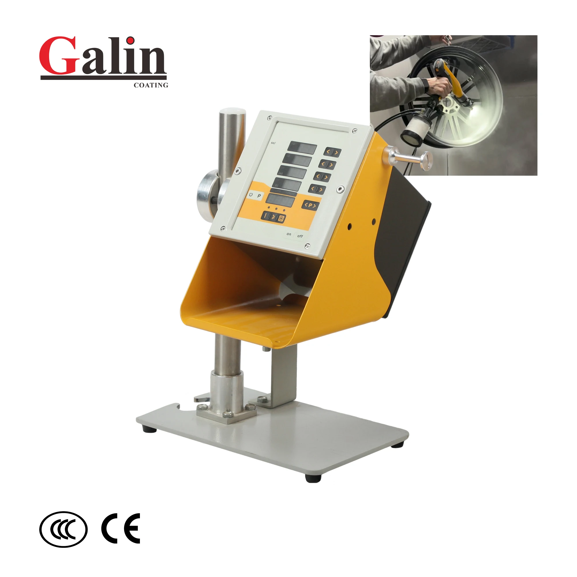 New Customer Offer Galin Flex-2c Portable Small Mini Powder Coating Machine with spray Gun
