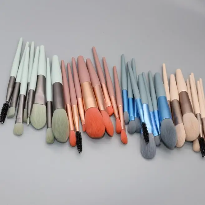 Custom Logo Private Label Free Sample Best Value China Factory Wholesale Price Rts Travel Makeup Brush Set With Bag