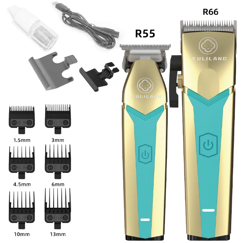 2023 New Arrival Hair Clipper set pemotong rambut cordless Hair trimmer R55 barber clippers set for men