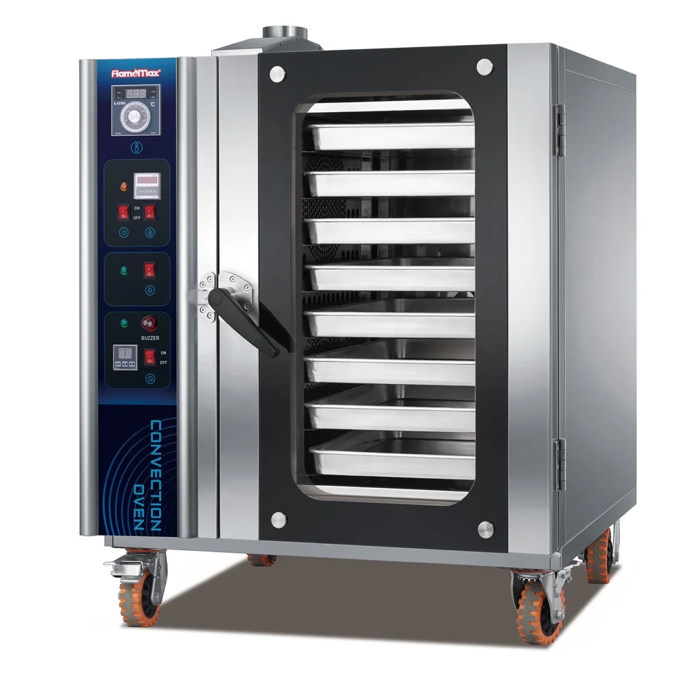 16 Tray Rotary Oven Gas Electric Big Rotating Commercial Bakery Bread Baking Machine Industrial Convection Rotary Rack Oven