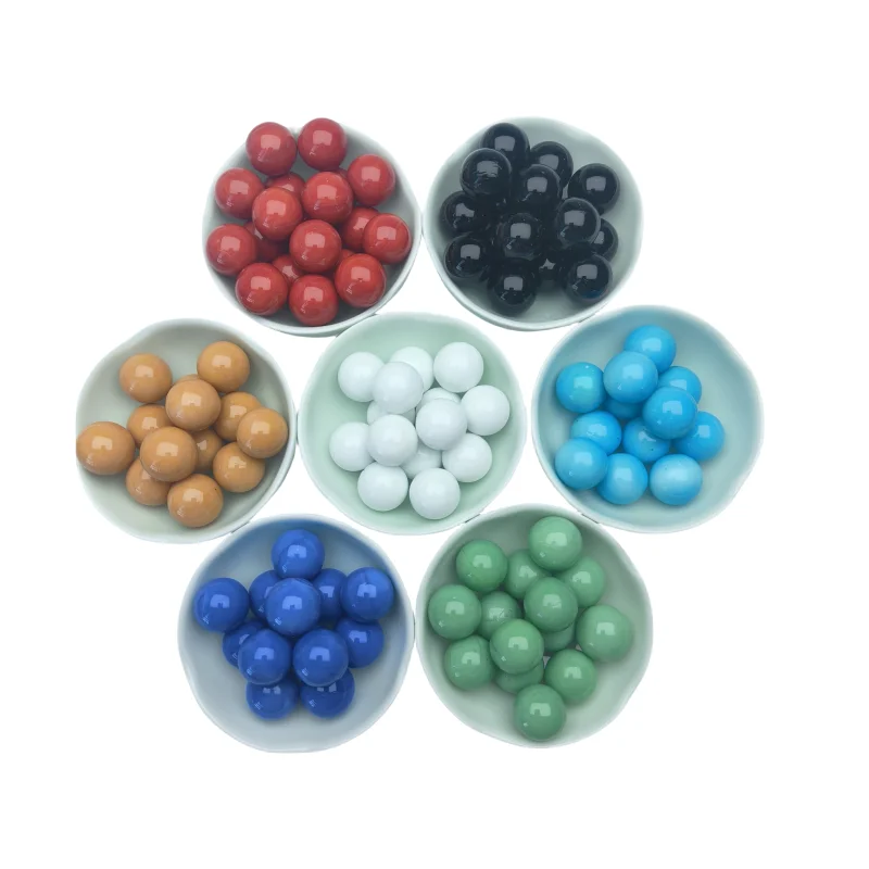 Custom color glass marbles balls with sizes  16mm 25mm glass toy ball marbles for kids