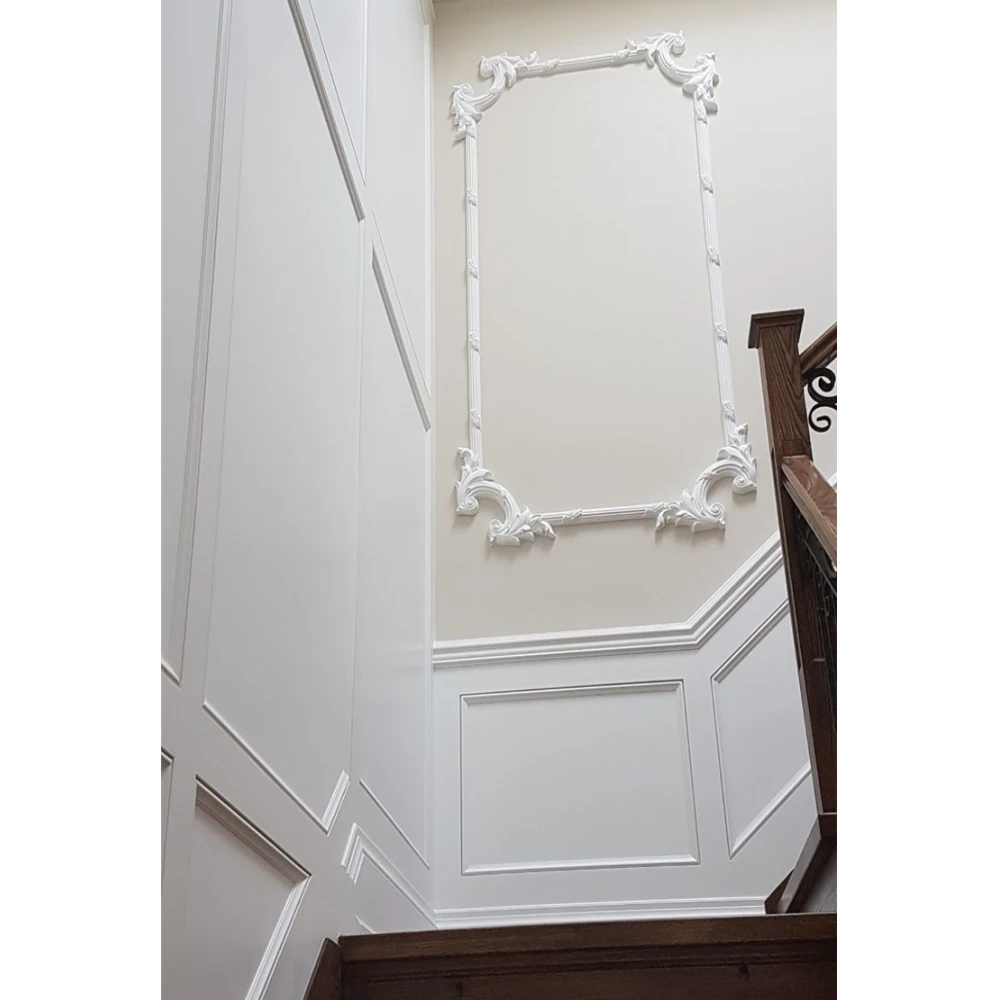 PU Polyurethane foam decorative wall corner moulding for modern office studio villa apartment