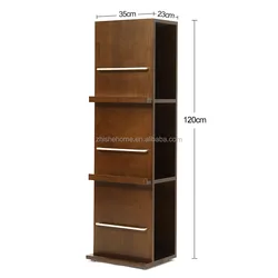 Modern  Solid Wood Furniture Magazine Holder Cabinet Wooden Bookcase Book shelf