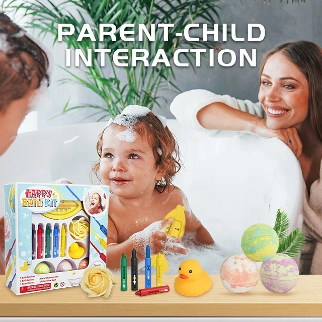 Akiaco kids baby washable bath art colors box crayon set