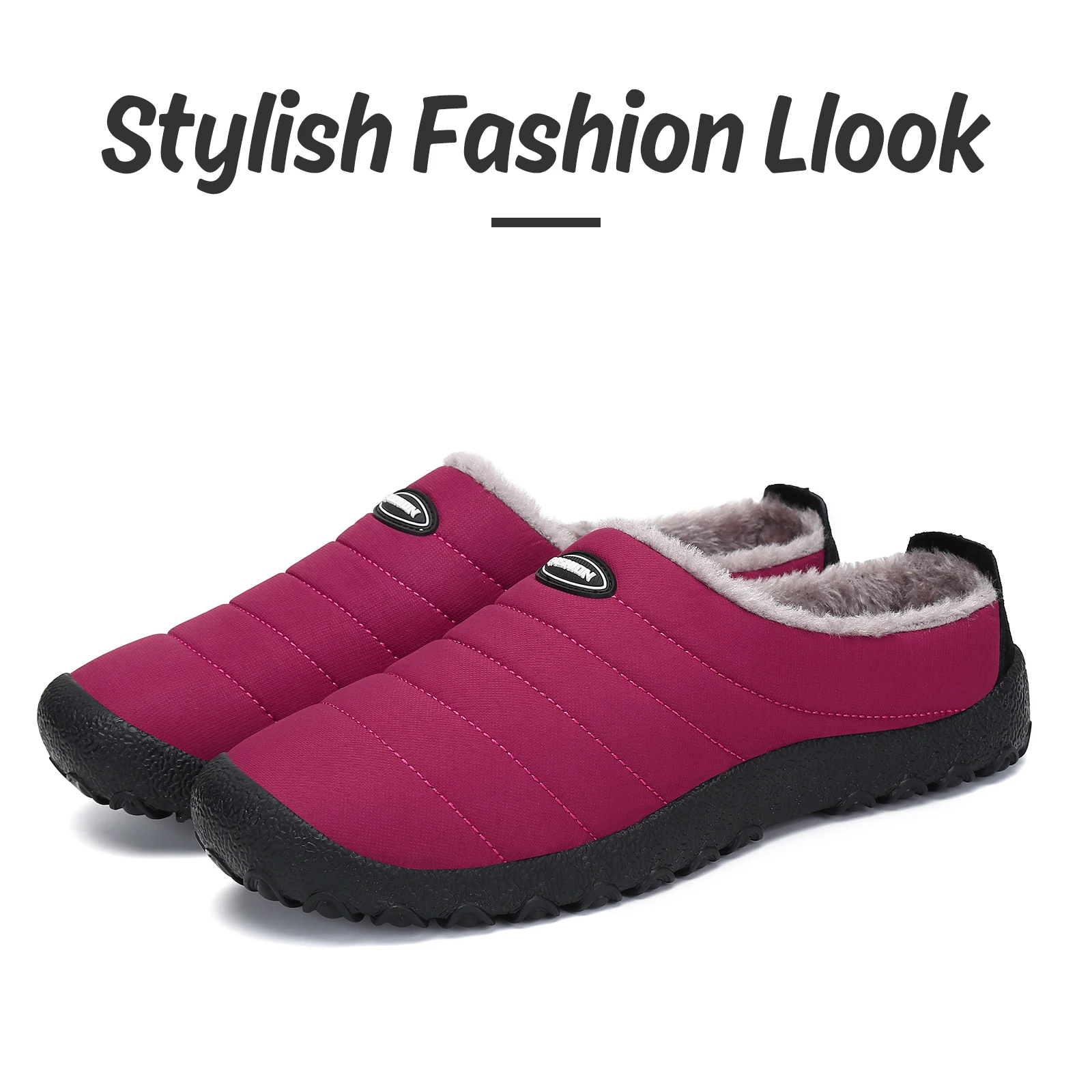 Factory Price Wholesale Colorful RO Soft Anti Slip Plush Snow Boots For Mens Womens Adult