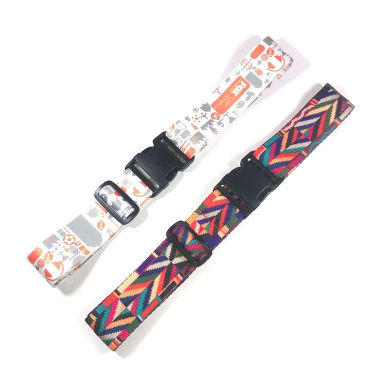 Cheap price hot sale suitcase belt personalized adjustable travel luggage strap custom