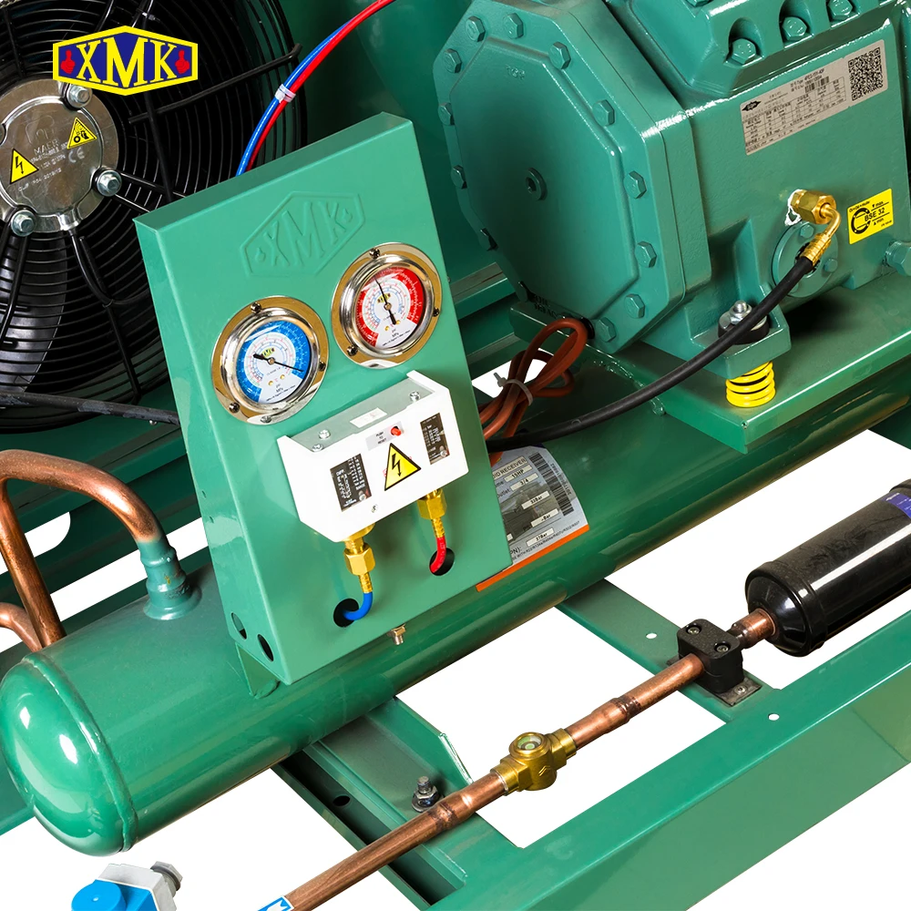 Blast Freezer Semi-hermetic Screw Two Stage Compressor Refrigeration Equipment System Condensing Unit