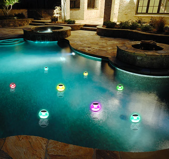 Newish IP68 Waterproof Solar LED Floating Swimming Pool Ball Water drift Light