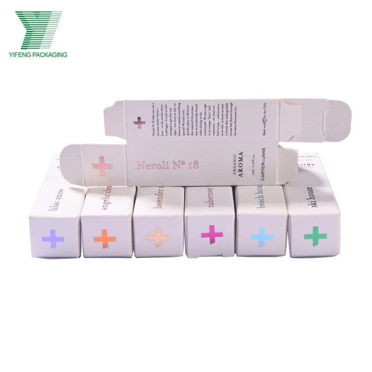Custom Serum Roller Hemp Essential CBD Oil Dropper Bottle Packaging Box for
