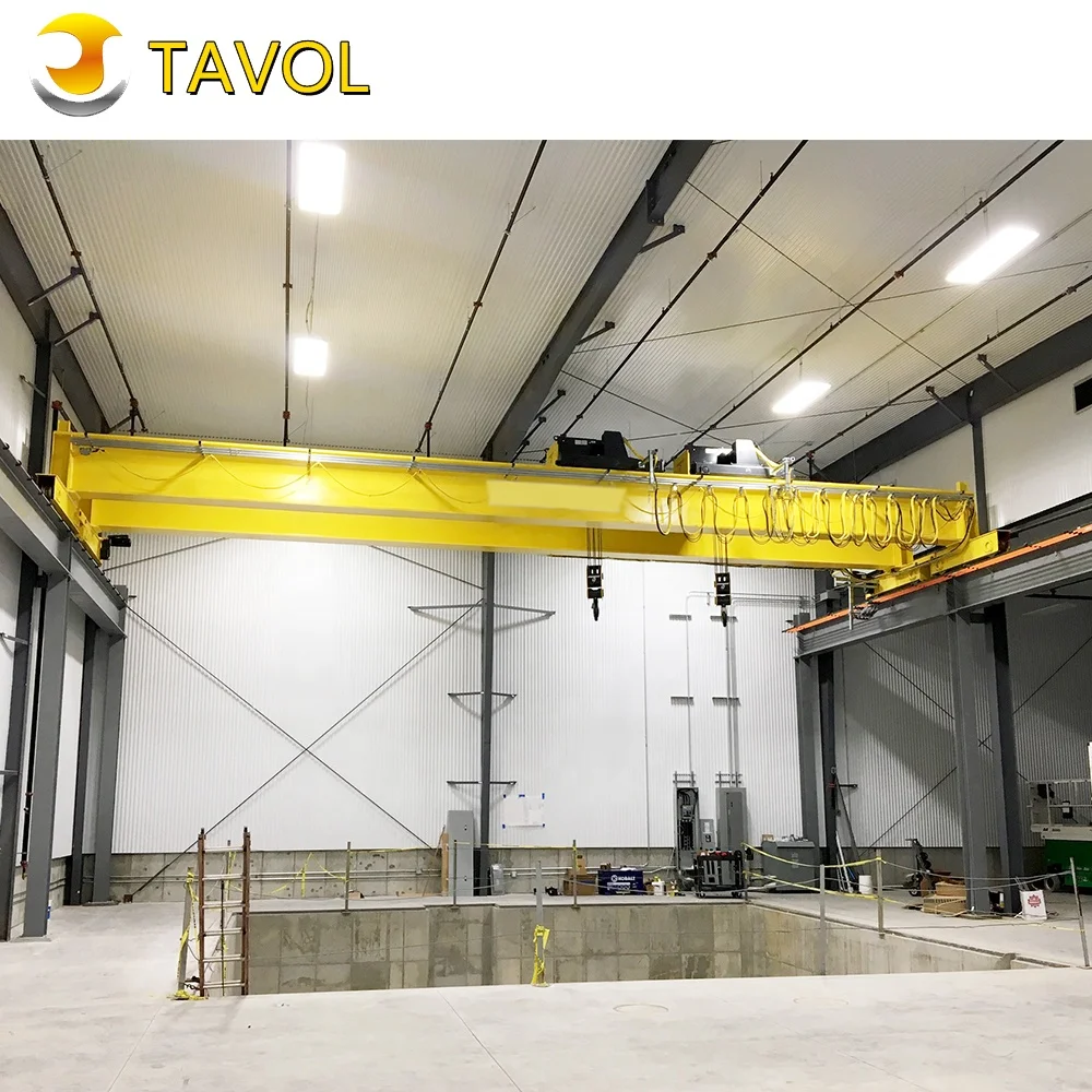 Tavol Brand Oem Service Heavy Duty Overhead Bridge Crane 32ton Remote Control  Overhead Crane