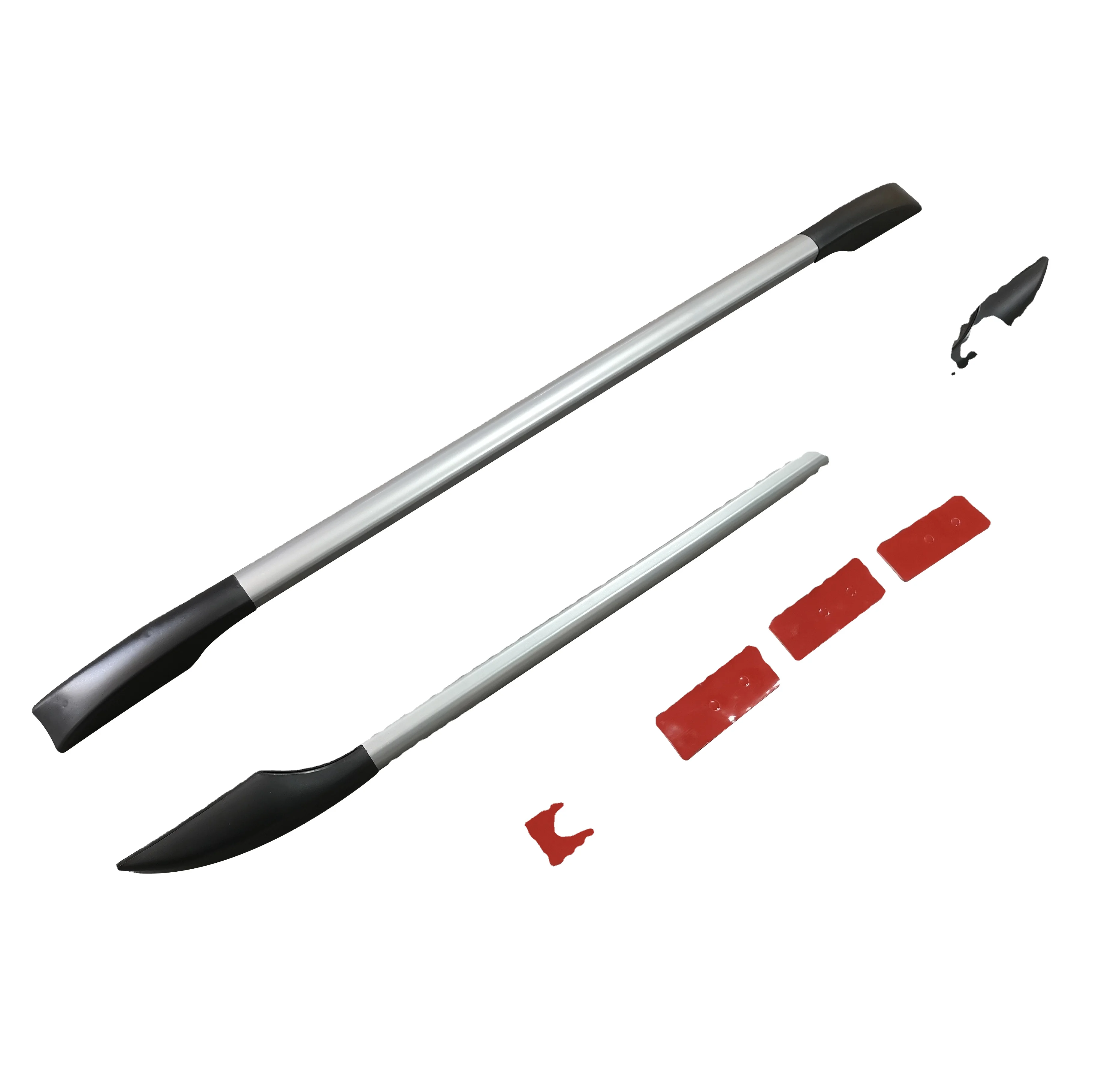 YH-C-144 High quality aluminum alloy+ABS universal roof rails roof rack luggage rack side rails paste sticker