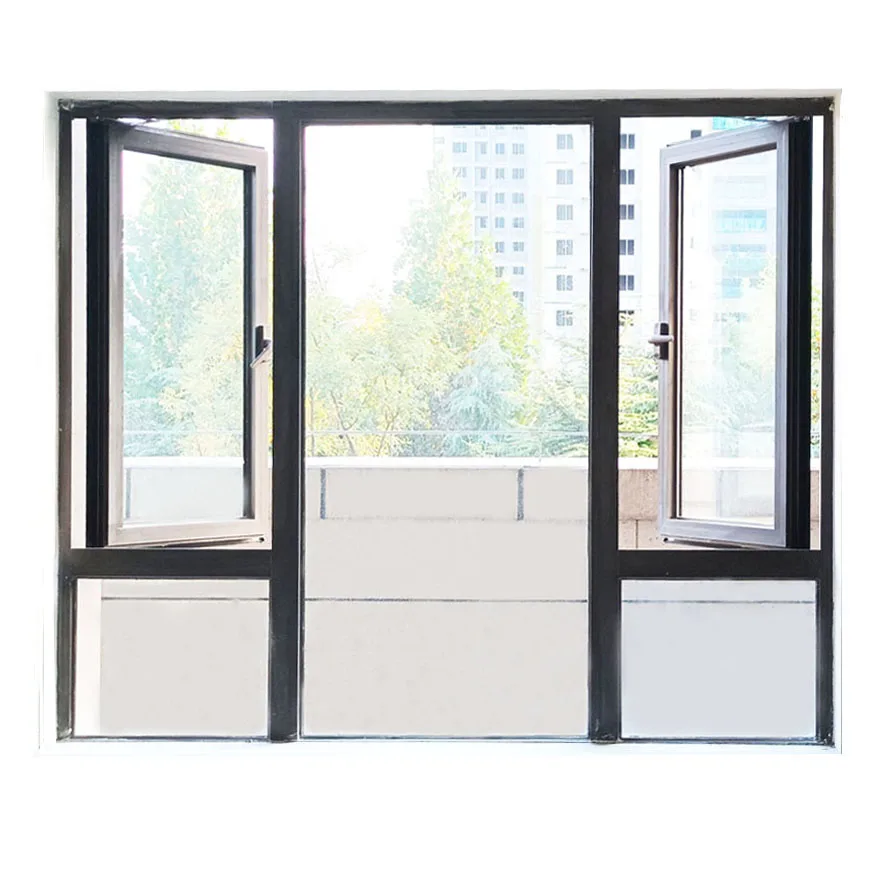 China made Factory Price Aluminum  Heat Insulation/Windproof/insect control/Dust-proof real estate casement windows for project