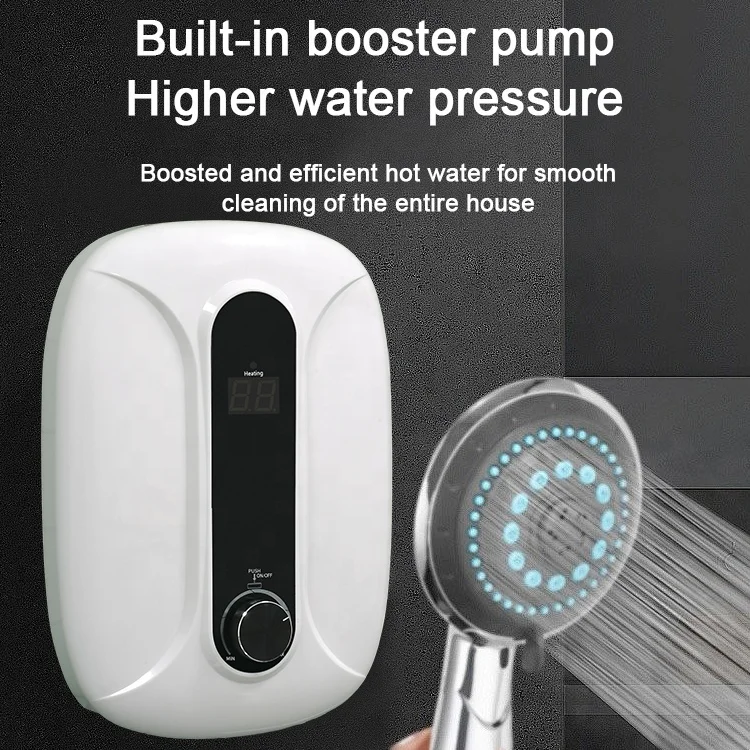 Fast Heating Instant Electric Hot Water Tap Heater Instant Kitchen Faucets With Led Digital Display