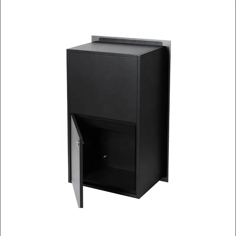 OEM  Waterproof Outdoor Wall Mounted Galvanized Stainless Steel Key Lock Letter Box Mailbox Small Parcel Delivery Box