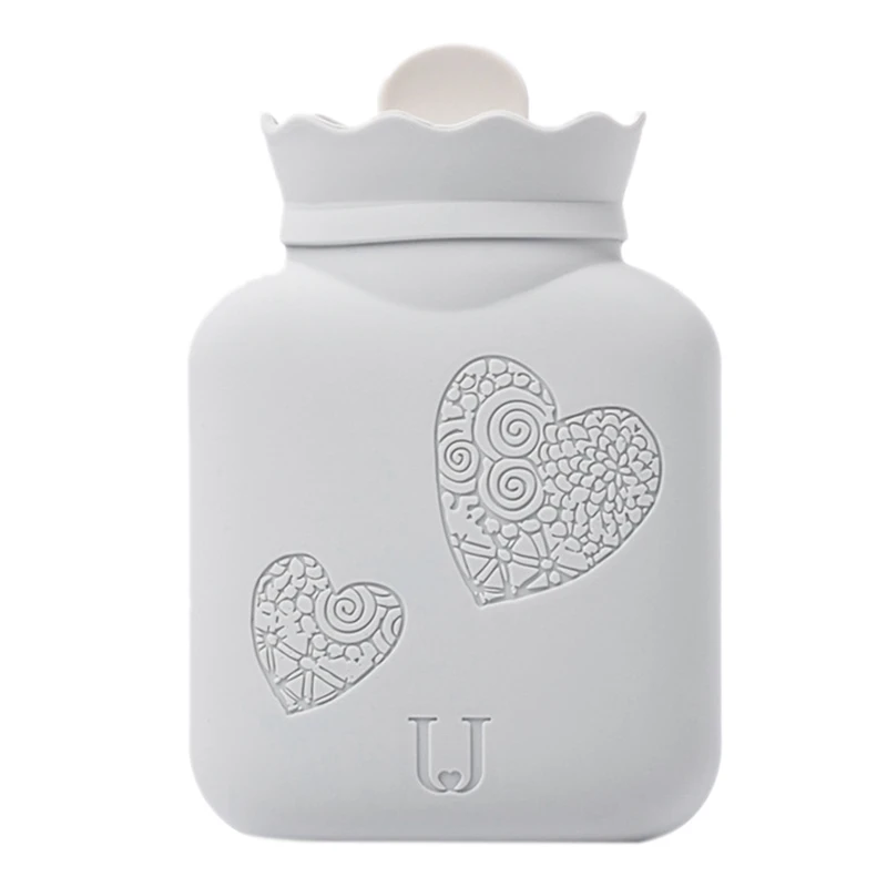 Hot Seller Food Grade Silicone Rubber Hot Water Bag / Hot water bottle with Cover for Hand Warming