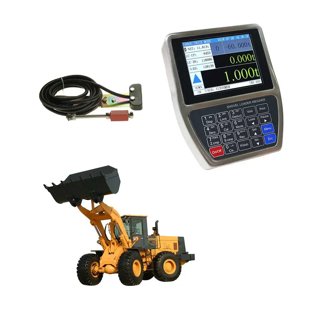 High Accuracy Shovel Loader Weight Scales, Front End Wheel Loader Weighing Scales With Printer and Oil Pressure Sensor