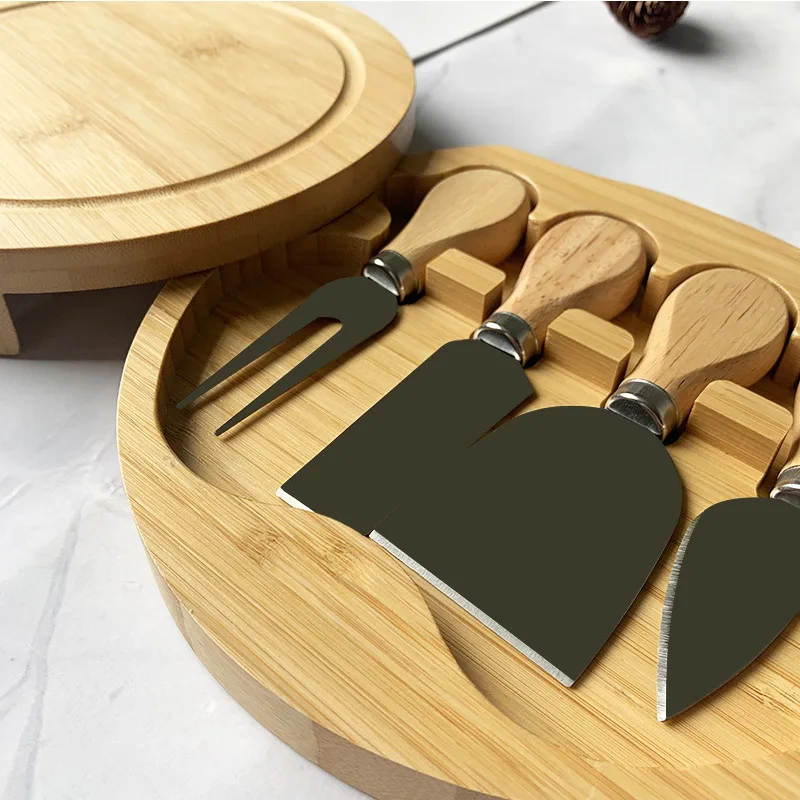 Professional Low Cost Popular Bamboo Wine Rock Cheese Cutting Board