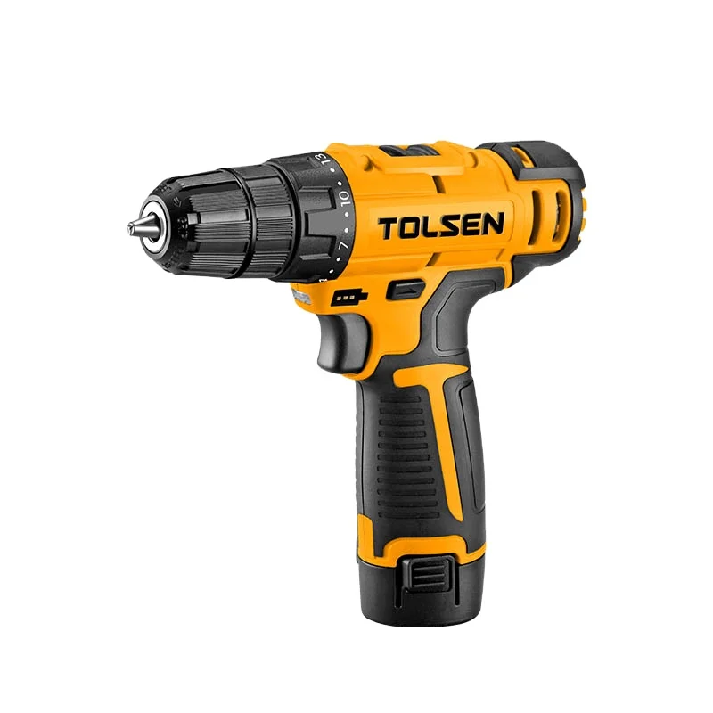 TOLSEN 79036BS CE High Quality 12v Cordless Drill With Soft Grip  Handle