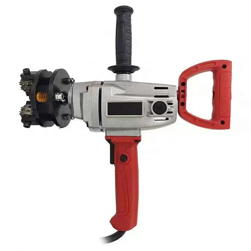 120 mm Diamond Rotary Bush Hammer For Concrete Ground Granite Marble Stone 3 Rollers Angle Grinder