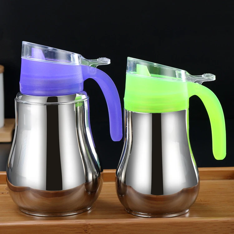  Oil Bottle Soy Sauce Vinegar Dispenser Container Olive Food Grade Kitchen Portable Stainless Steel Herb & Spice Tools