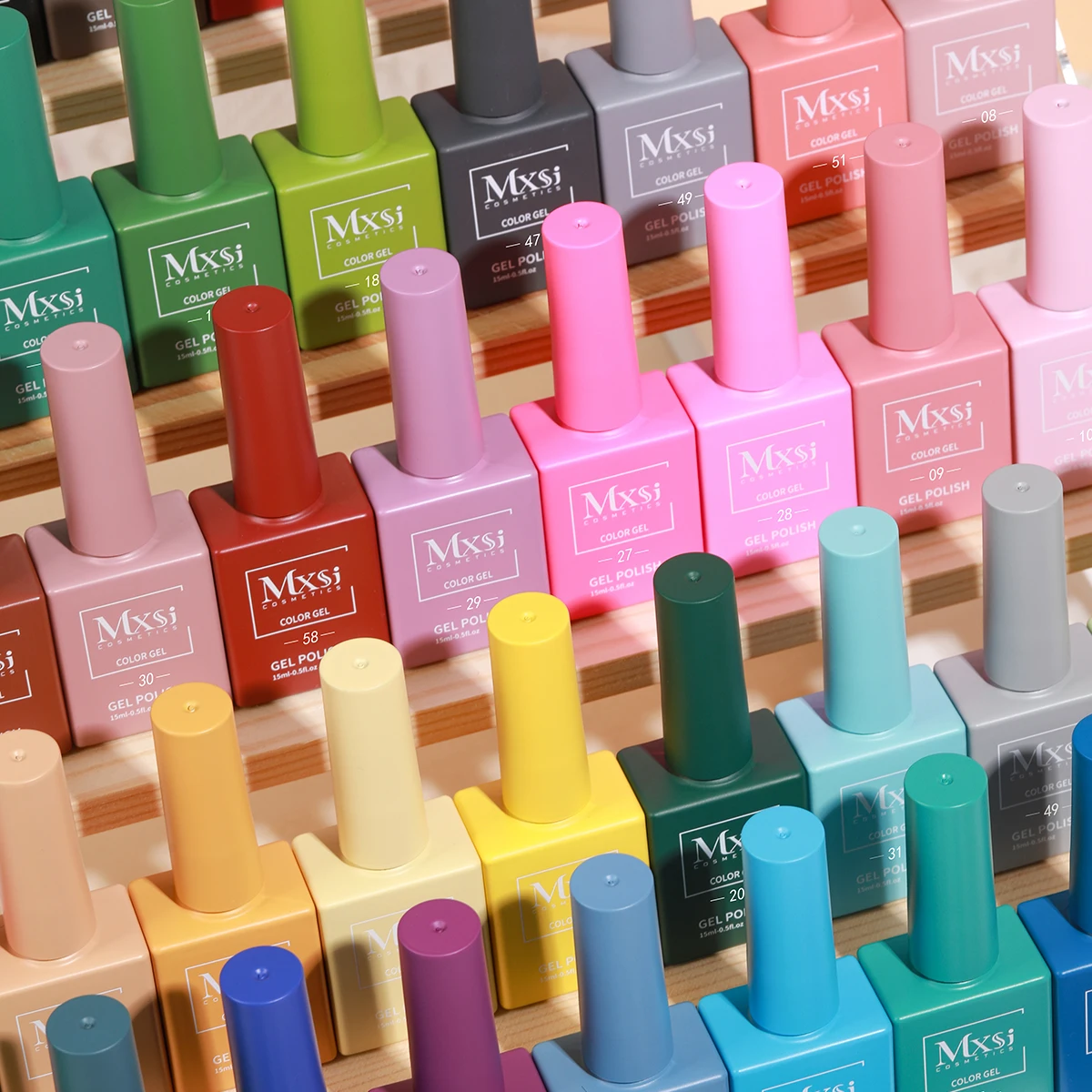 Choice Fast Delivery MXSI 60 Colors Gel Nail Polish Set Manufacturer Custom Very Good High Pigmented Colour Nails Varnish Kit