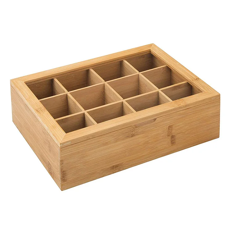 Factory direct custom solid wood tea box wooden box wooden packing box for living room