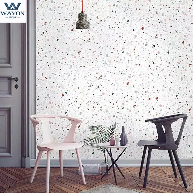 Hotel/Super market/workshop use Cement Made Inorganic Artificial Stone Terrazzo Tile