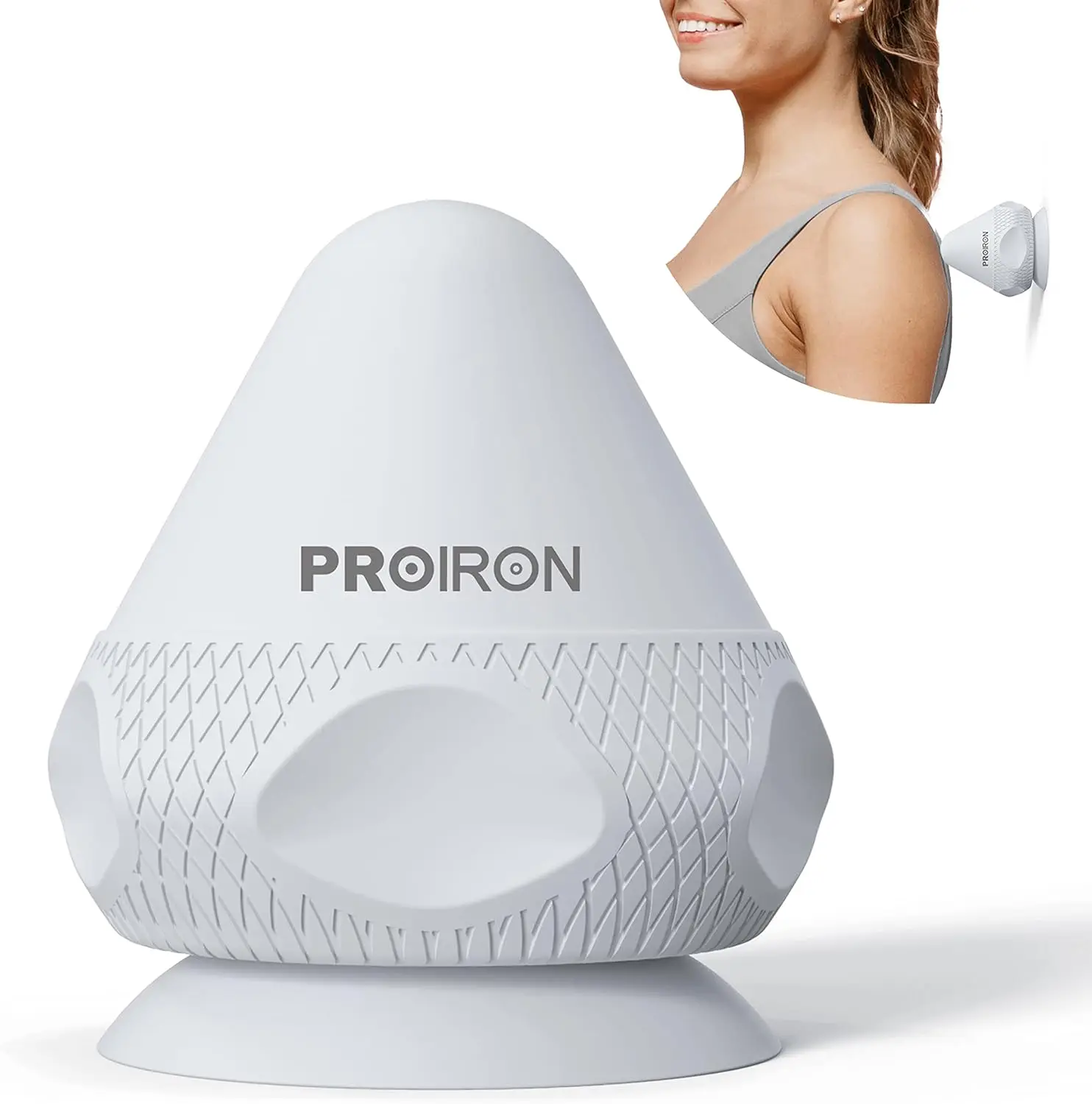 Proiron Hands-Free Massage Ball for Neck, Shoulders, Legs and Back with Skin-Friendly Materials, Safe Muscle Node Massager