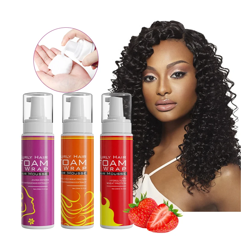 Private Label Hair Styling Product Moisturizing & Cooling Purifying Scalp hair mousse styling foam