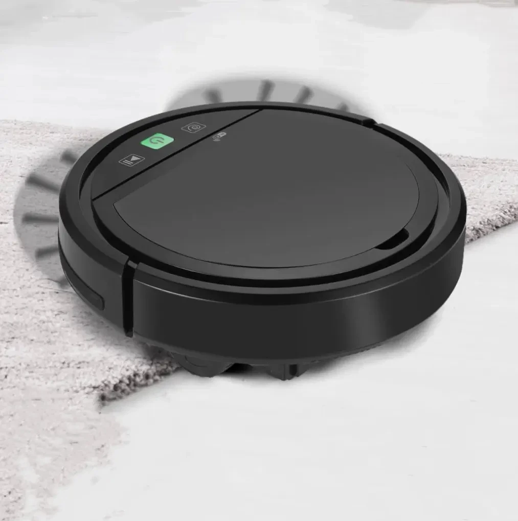 Infrared Navigation Robot Vacuum Cleaner Automatic Cleaning Wet Dry Function with HEPA Filter EU/US Plug for Household Hotel Use