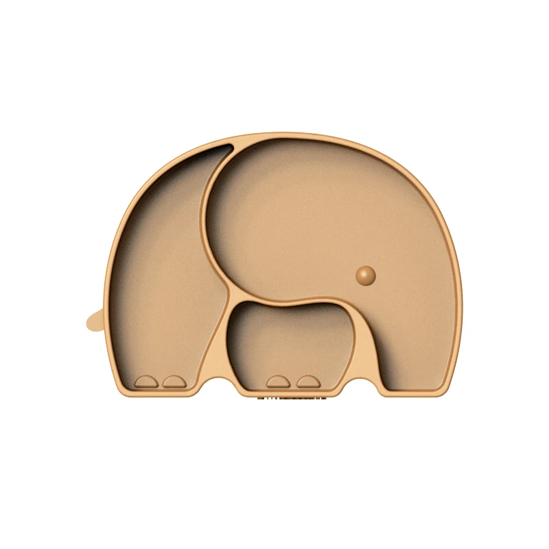 FOOD GRADE four divided  baby plate mat silicone