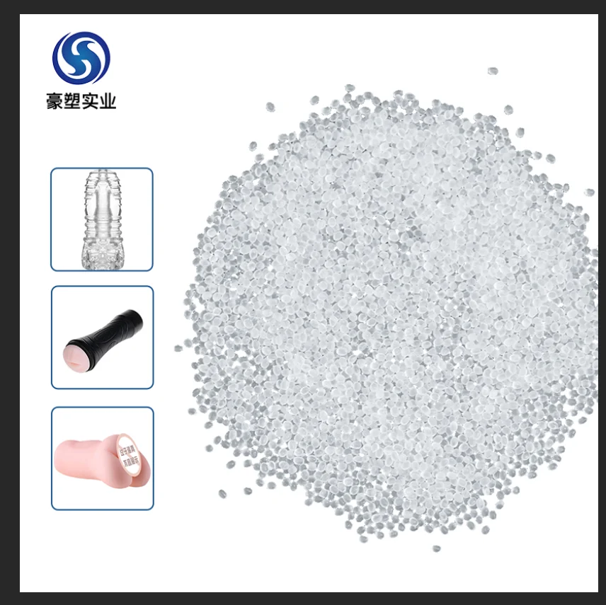 Guangdong haosu plastic manufacturer supplies natural transparent tpe raw materials thermoplastic elastomer