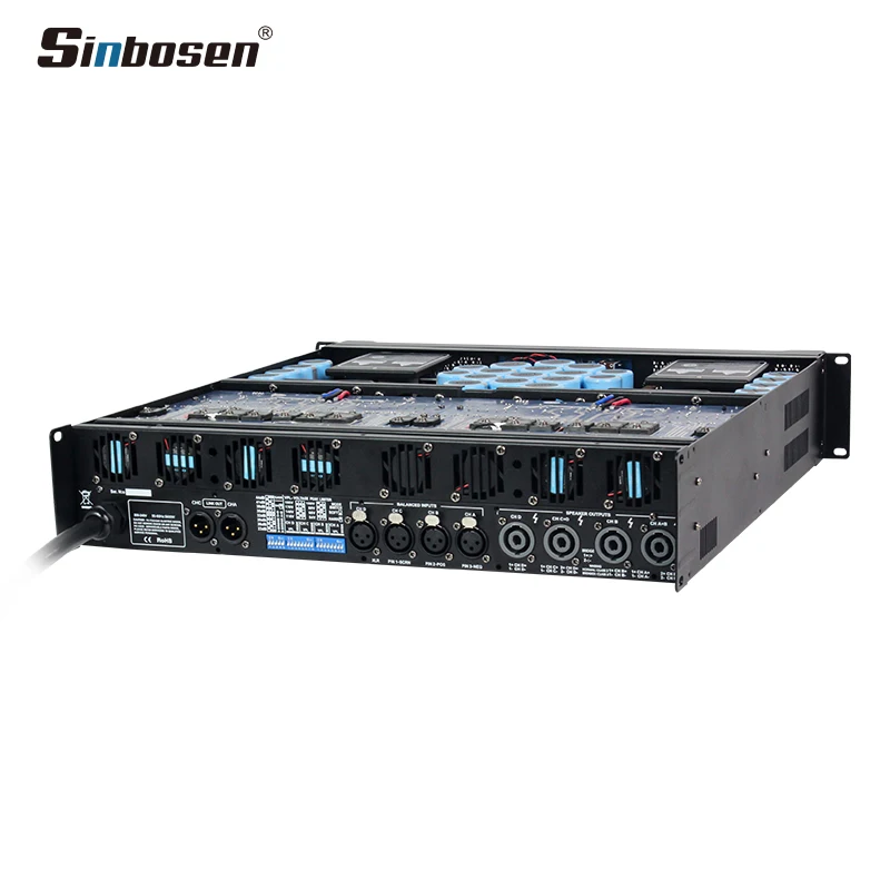 Sinbosen DS-20Q professional 4 channel switching power supply amplifier suitable for dual 18-inch subwoofer