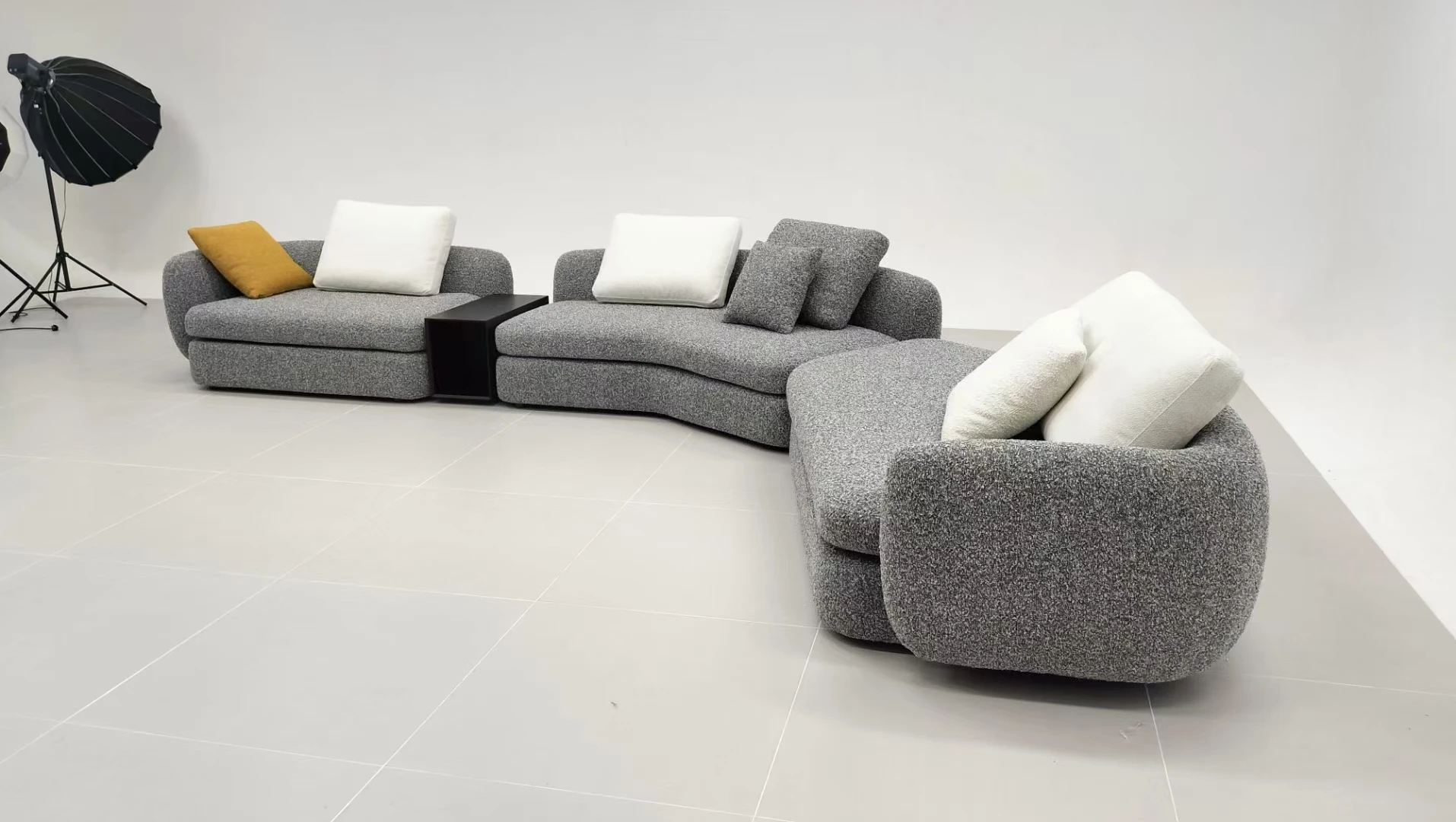 Luxury light Italian furniture sofa set living room furniture sofa set modern fabric sofa furniture set