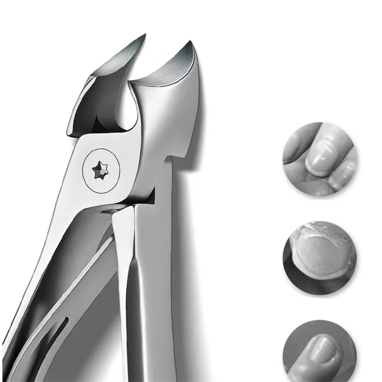 WELLFLYER NC-542 S4 Stainless steel opening nail knife anti -fly splashing armor dwellings Crowded toenail scissors