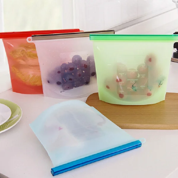 Silicone food preservation bag silicone breast milk bag food silicone bag