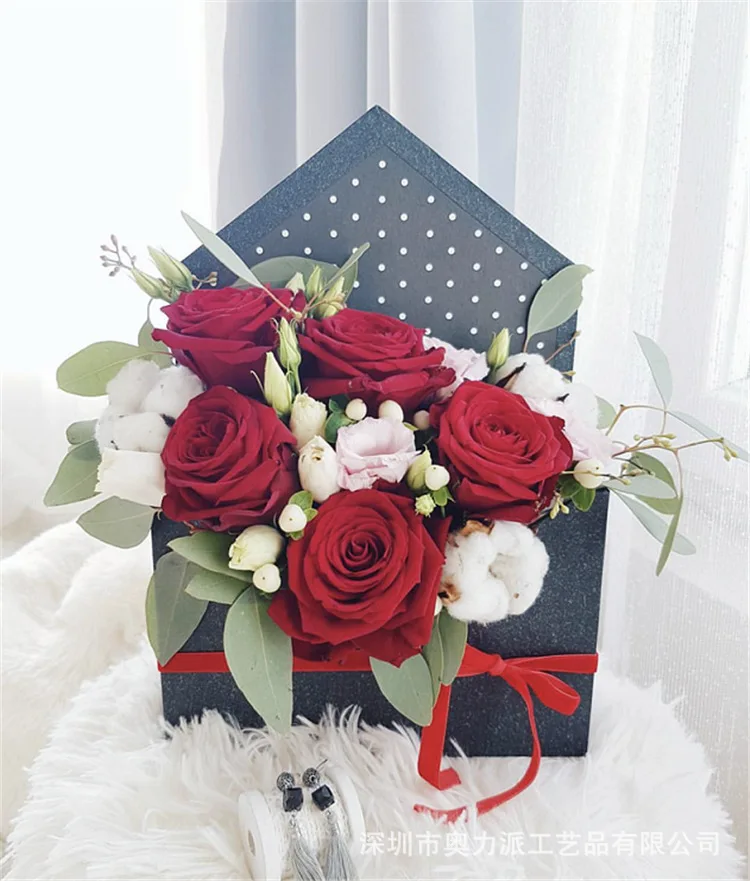 Chinese manufacturer mini flower box ideas flower box envelope flower box cardboard