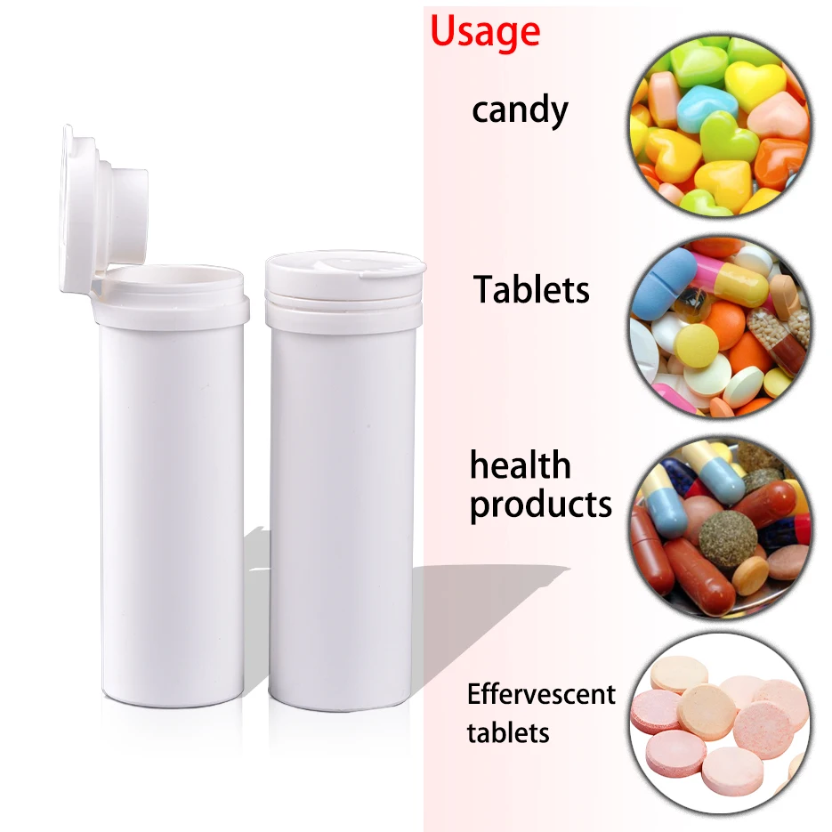 29*99mm white zinc effervescent tablet pills packaging container storage vitamin c tube bottle for effervescent tablet