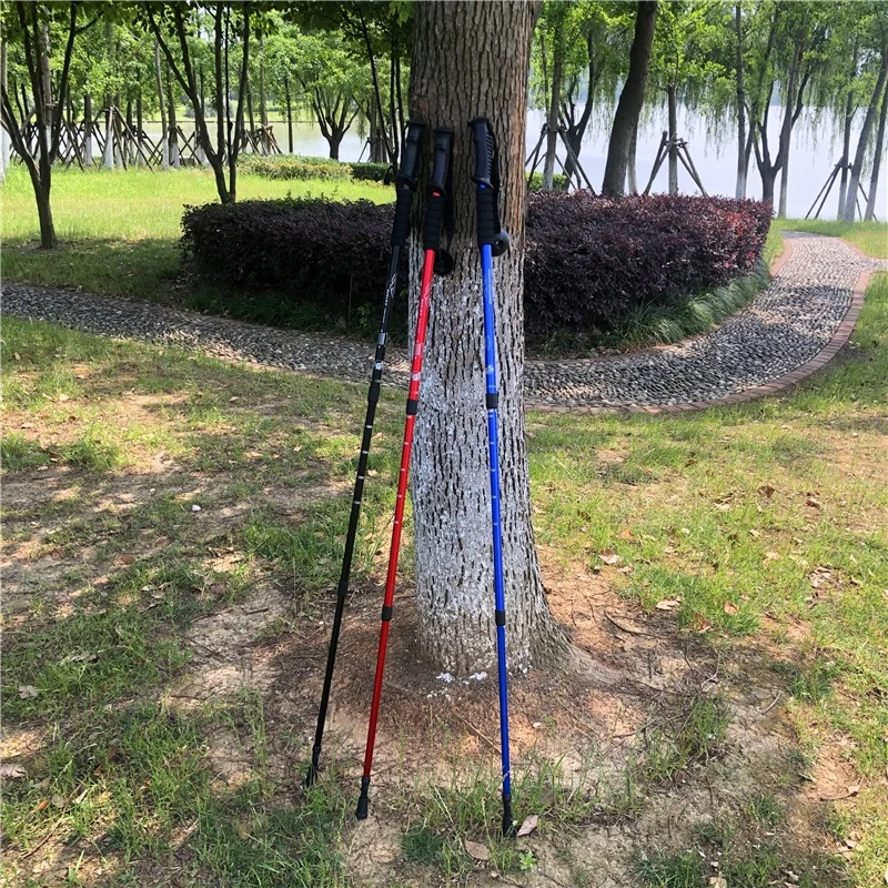 Trekking Poles Collapsible, Lightweight Ultra Strong Aluminum 6061 Sticks for Hiking and Walking