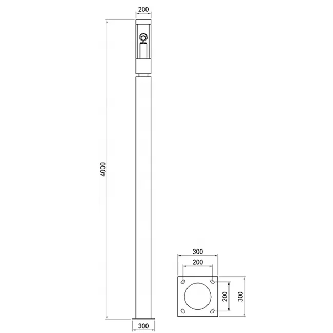 Decorative Landscape LED Garden Lighting Pole Light Column