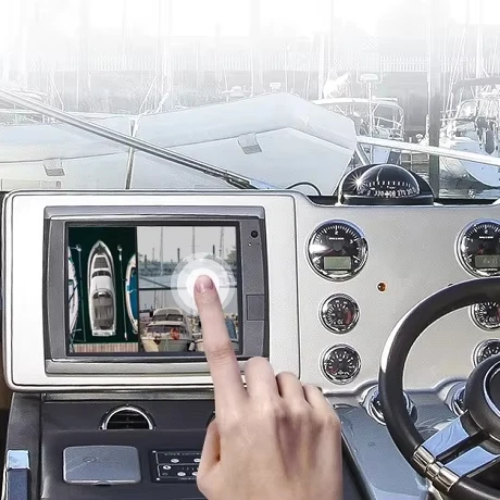 Safety system AI night vision 3D Bird eye viewing 360 panorama full view use for boat and fishing boat