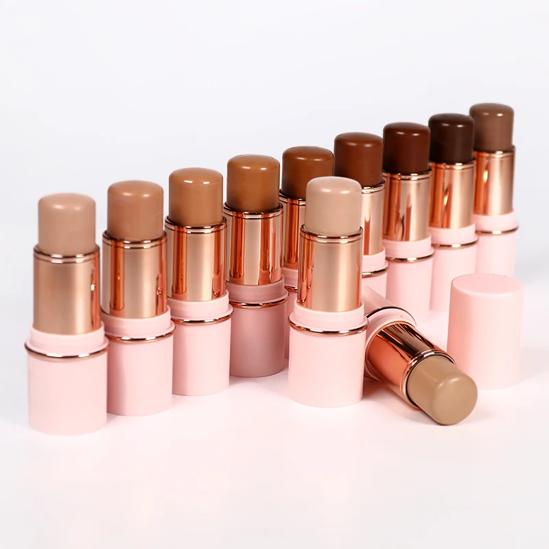 Makeup Cream Contour Cosmetics Manufactures Pink Makeup Stick Face Highlighter Creamy Texture Matte Finish Contouring Stick