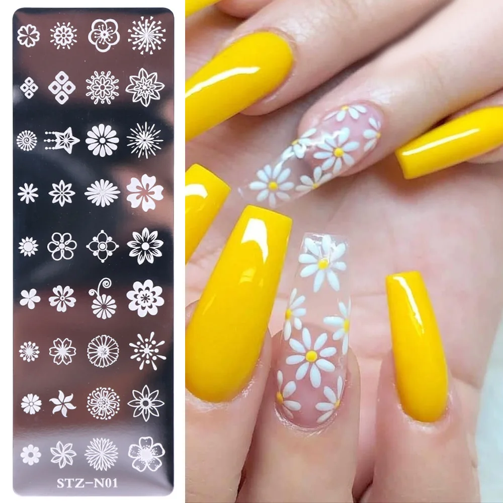 Nail Stamping Plates Template Multi-styles Nail Stamping Plates Nail Art Stamp Template Stencil