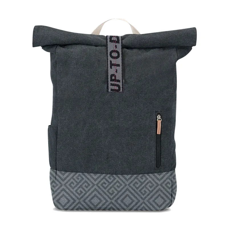 OEM Factory Hot Selling Recycled Rolltop Rucksack RPET Sustainable with Laptop Compartment Bag
