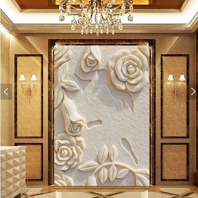 Classic Wall Decor White Marble Religious Pieta Relief