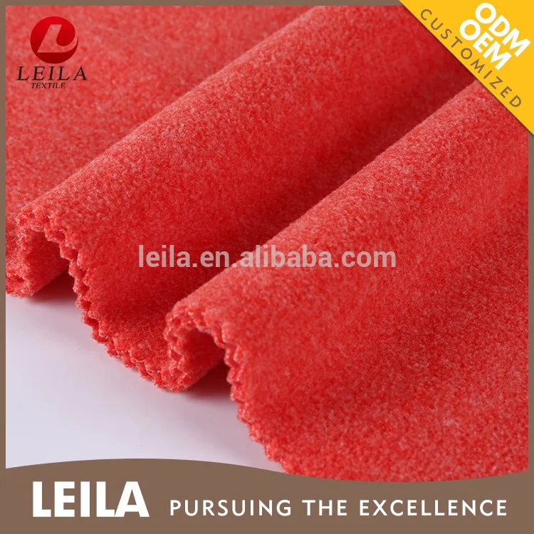 Wholesale knitted 100% Polyester super thick polar fleece fabric