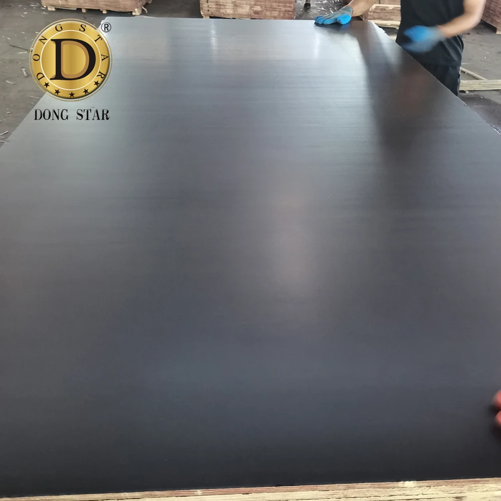 Phenolic Waterproof Film Faced Plywood 18mm Concrete Formwork System Brown Film Faced Plywood